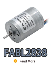 FABL2838 inner rotor brushless dc electric motor with inbuilt driver